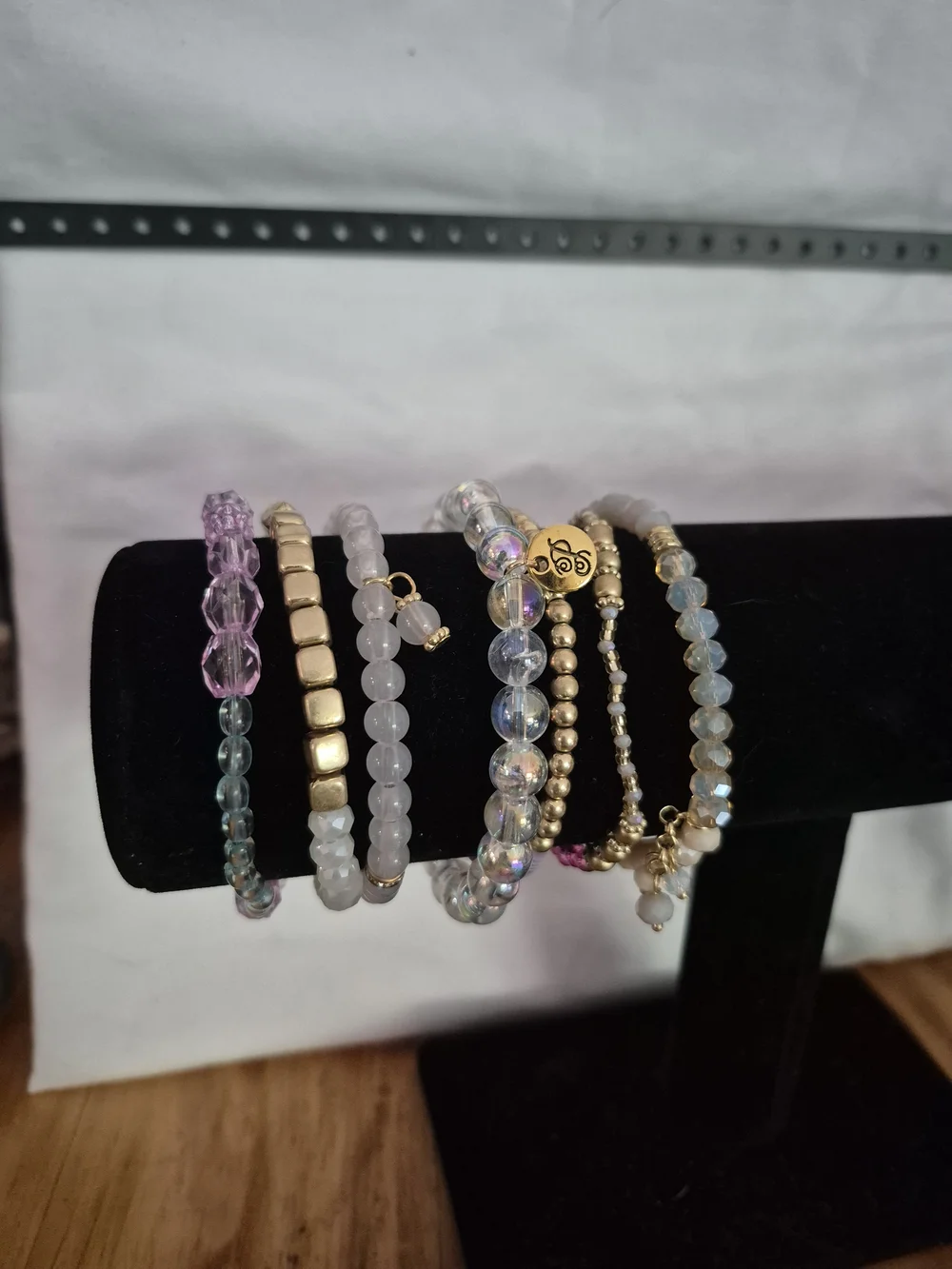 Multi-Color Beaded Stretch Bracelet Set - Women Jewelry